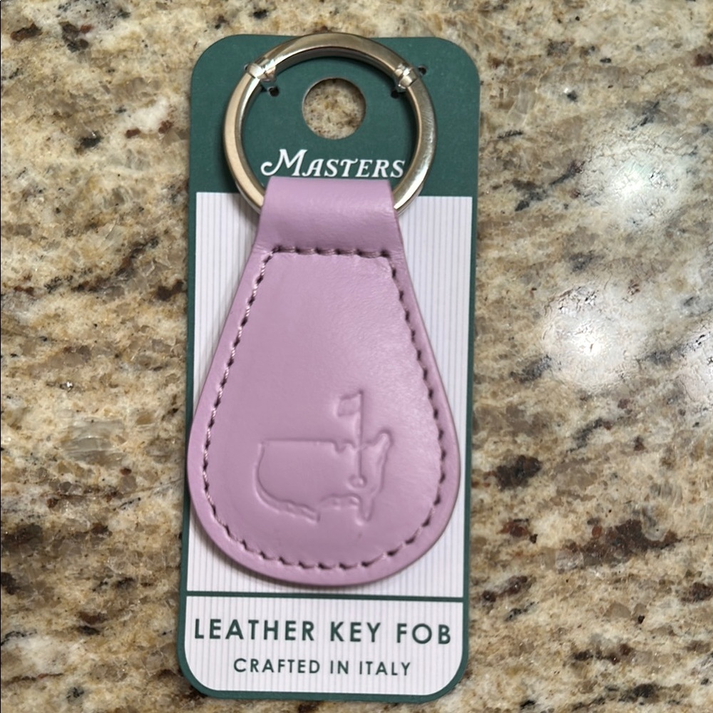 Masters Orchid Leather Key Fob